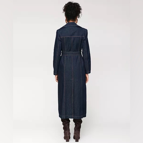 NWT Avec Les Filles Belted Utility Trench Coat - Picture 3 of 7